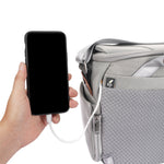 Veo City S30 GY Borsa fotografica grigio per mirrorless e obiettivi, con smartphone