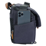 Veo City S36 NV Borsa fotografica blu navy per reflex e obiettivi, tasca laterale per cellulare